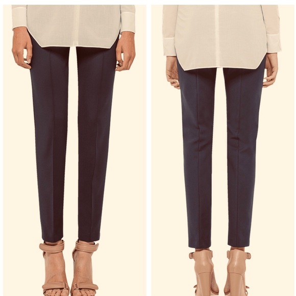 AKRIS Melissa Silk Slim Leg Side Zip Pant 8 NWOT - Picture 3 of 8